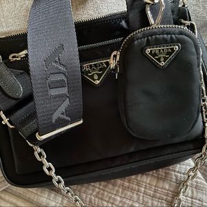 Authentic Prada Bandoliera “transformable” Bag